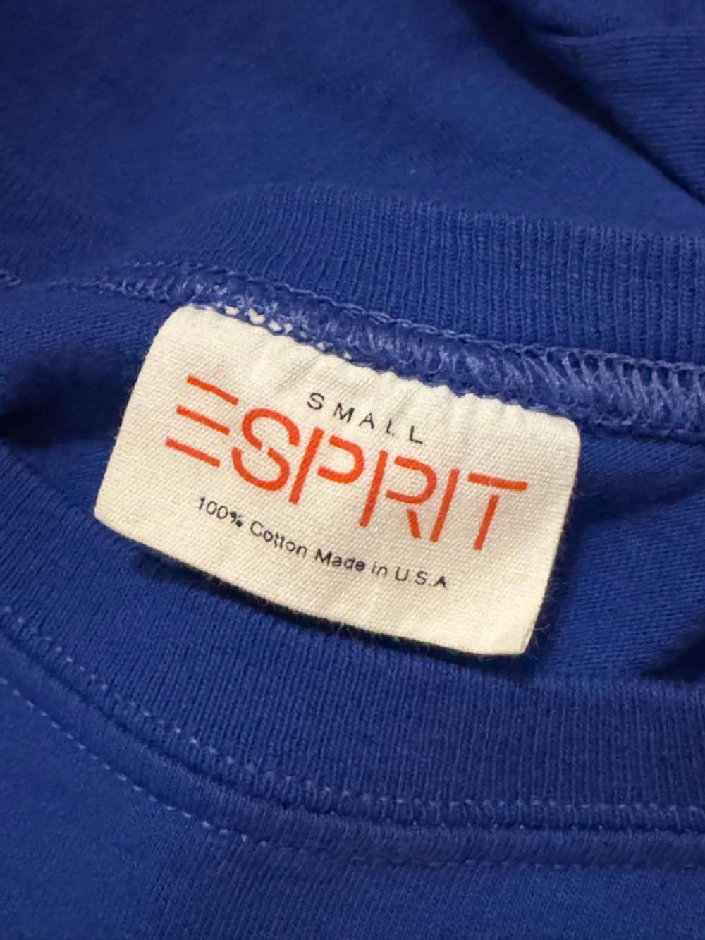 VTG Esprit Rainbow Holographic Logo T Shirt - Picture 6 of 9